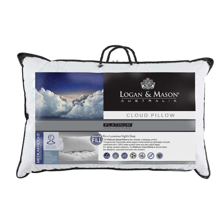 Logan & Mason Platinum Cloud Standard Pillow White