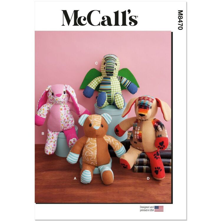 McCall's M8470 Plush Animals Pattern