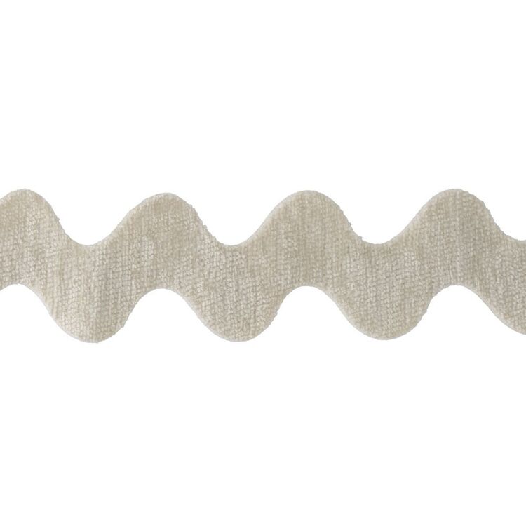 Simplicity Chenille Ric Rac Trim Ivory