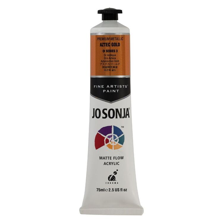 Jo Sonja Premium Metallic Acrylic Paint Series 3 Aztec Gold