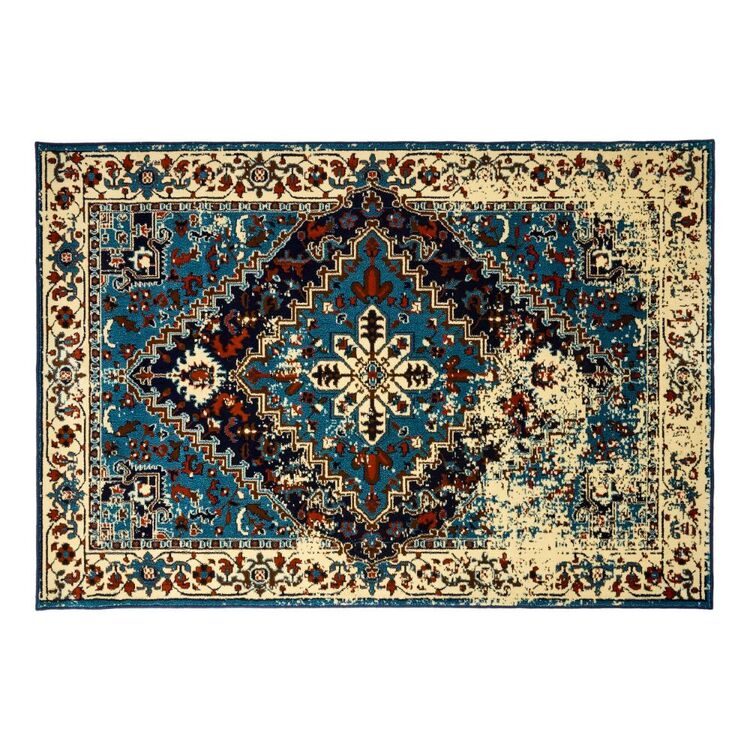 Emerald Hill Zahra Teal Heatset Rug Teal