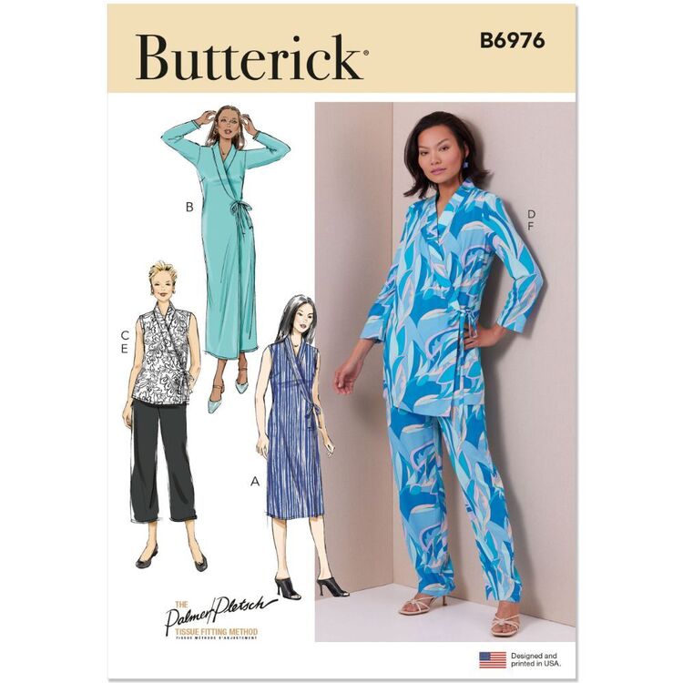 Set Pattern Pdf Butterick B6976 Misses' Lounge Set Pattern | Spotlight Australia