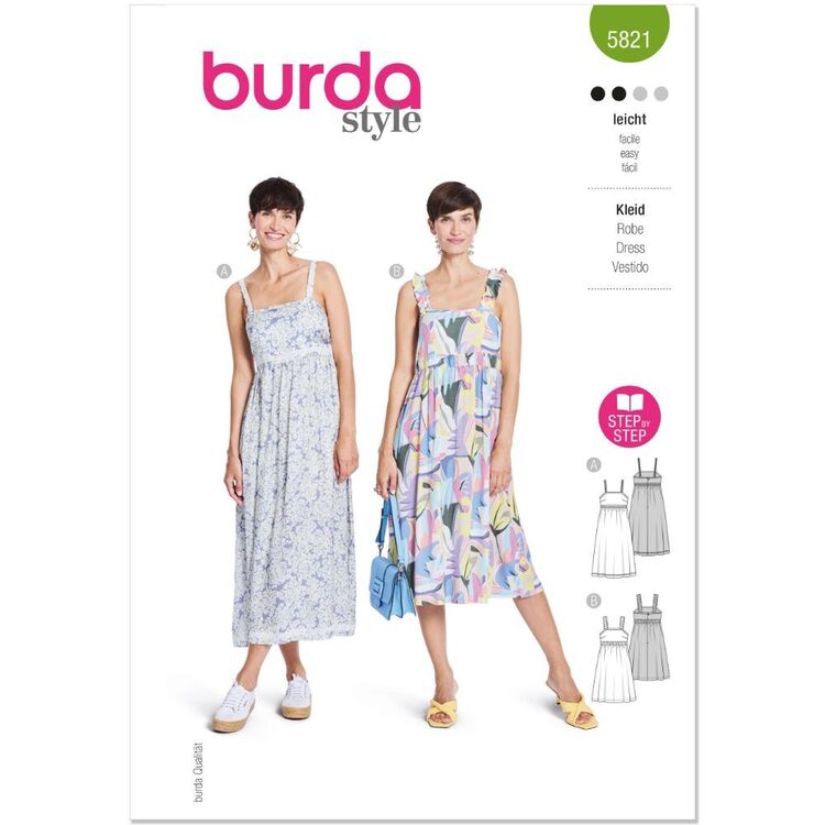 Ytk Patterns Burda 5821 Misses' Dress Pattern | Spotlight Australia