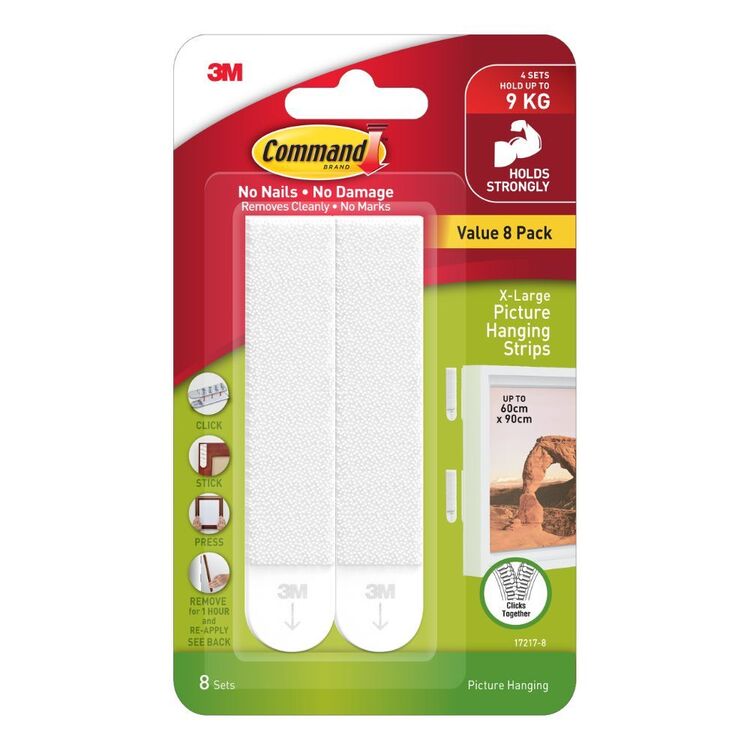 Strisce Appendiquadri 3M Command - Pack 18 Pezzi (8 Large, 6 Medium, 4 Small) - Foto 6