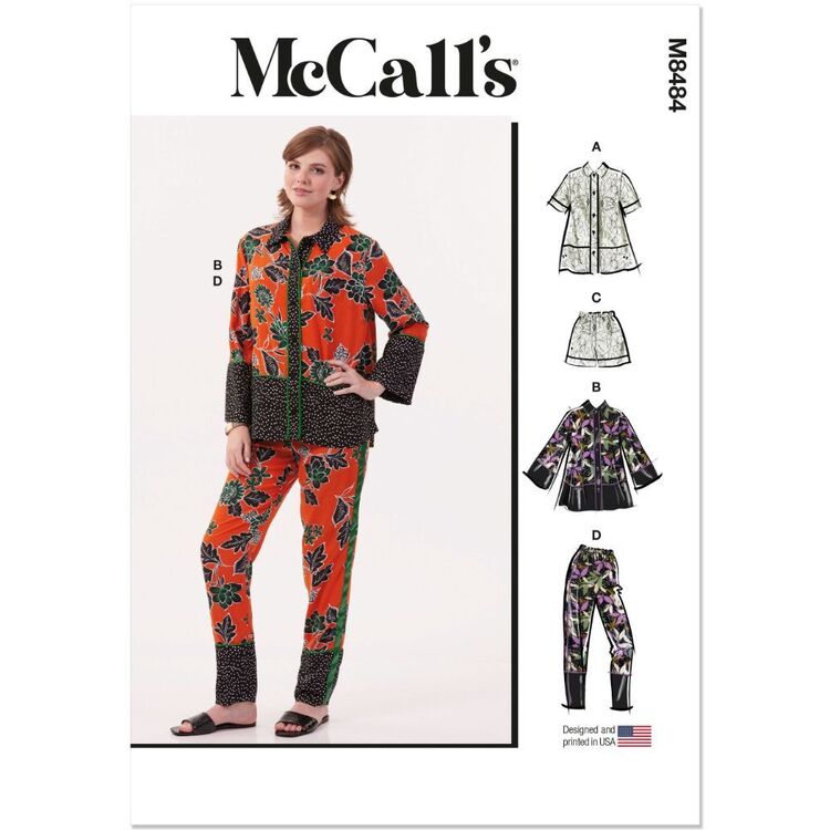 McCall's M8484 Misses' Pyjamas Pattern