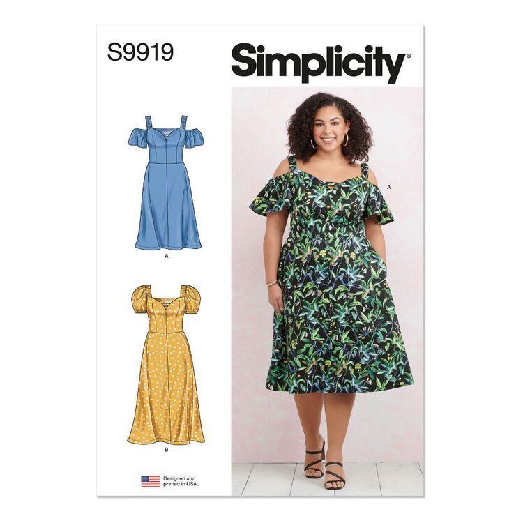 Simplicity S9919 Women's Dress with Sleeve & Length Variations Pattern ...
