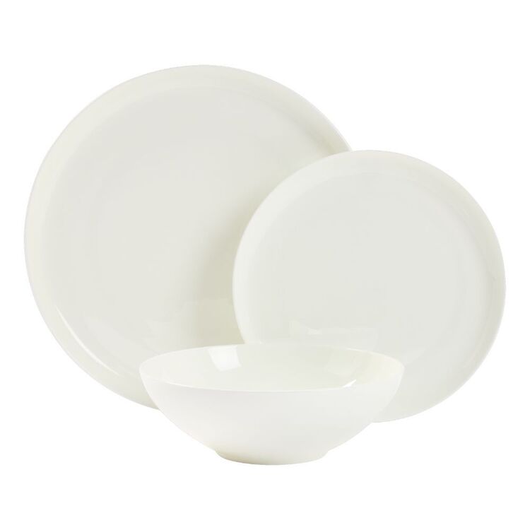 Culinary Co By Manu 12 Piece High Edge Dinner Set White