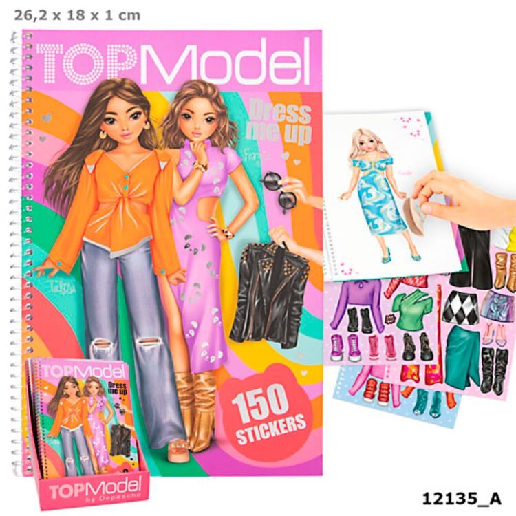 Top Model Dress Me Up Sticker Book Dress Me Up