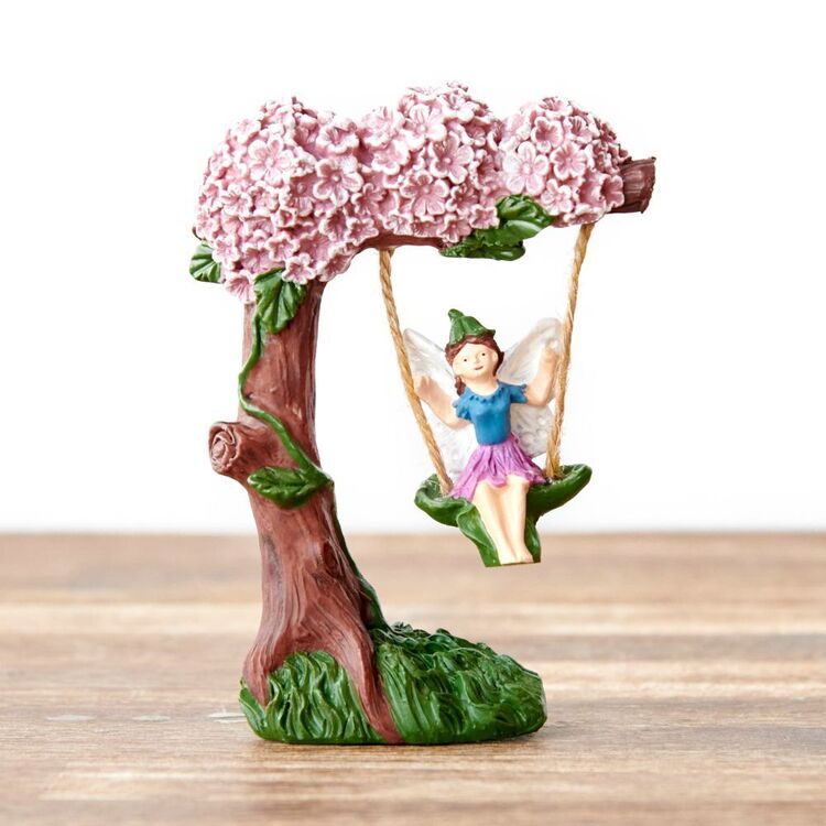 Reliance Fairy Garden Fairy On Swing Purple - Main Image