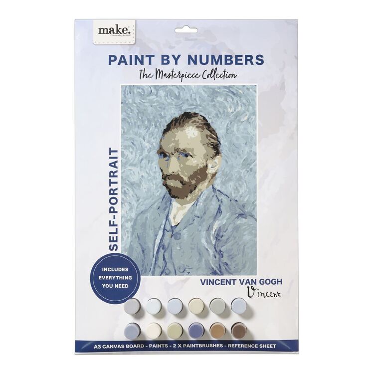 Make Van Gogh Paint By Numbers Kit Multicoloured