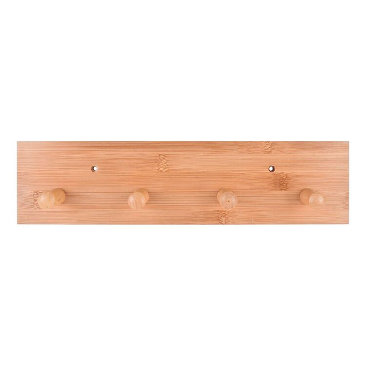 Clevinger Bamboo Wall Hooks Natural