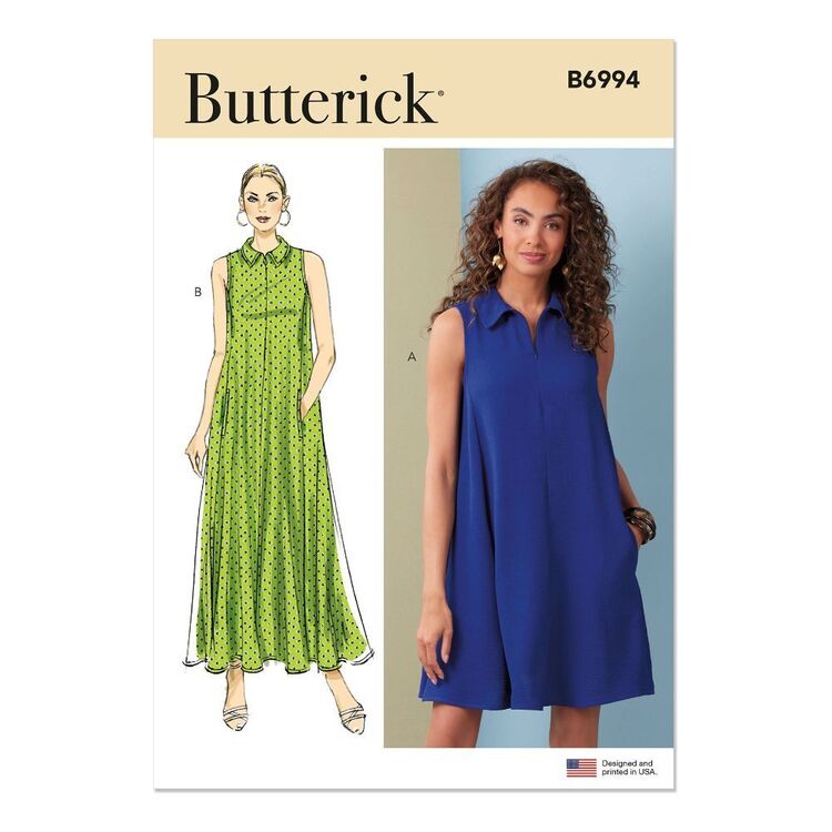 Butterick B6994 Misses' Loose Fitting Dress Pattern Butterick B6994 Misses' Loose Fitting Dress Pattern