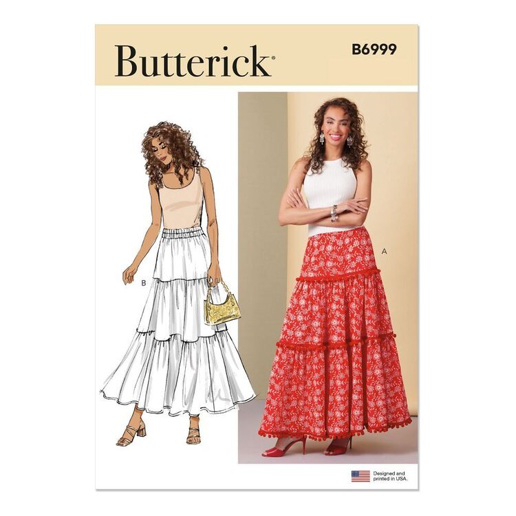 Butterick B6999 Misses' Tiered Skirts Pattern - Main Image