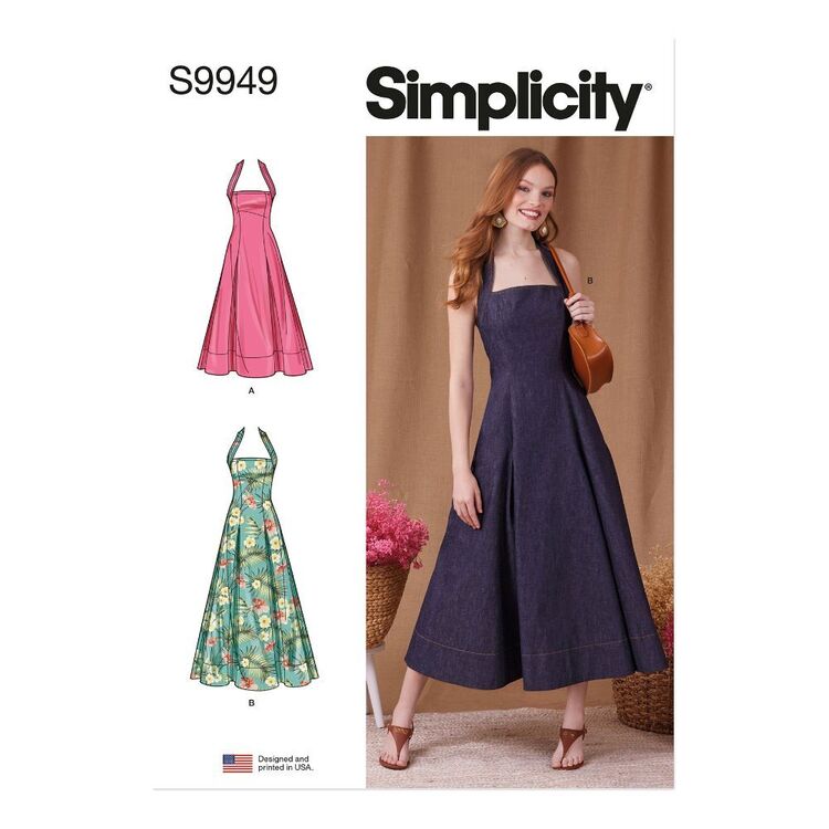 Simplicity S9949 Misses' Halter Neck Dress Pattern | Spotlight Australia Simplicity S9949 Misses' Halter Neck Dress Pattern | Spotlight Australia
