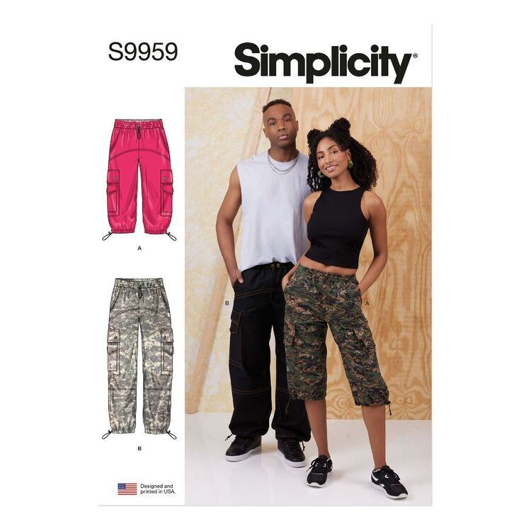 Simplicity S9959 Unisex Cargo Pants Pattern | Spotlight Australia