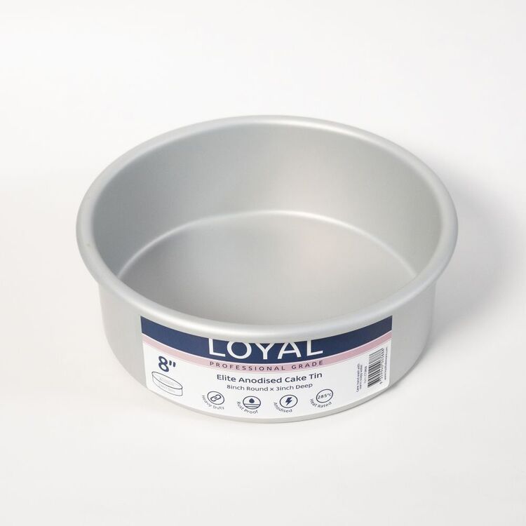 Loyal Anodised Round Cake Tin Grey
