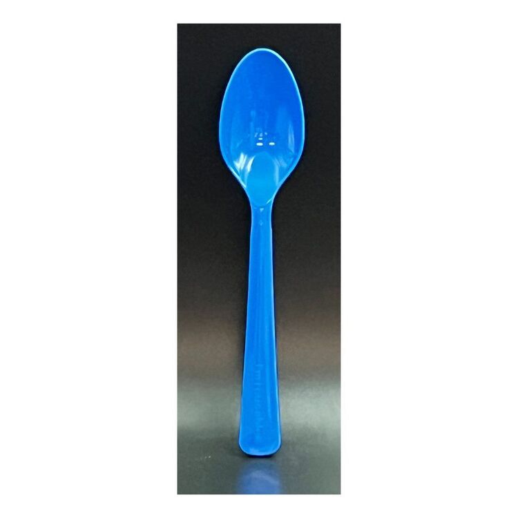 Spoon Blue Color Code Alpen Reusable Plastic Spoon 20 Pack Royal Blue | Spotlight Australia