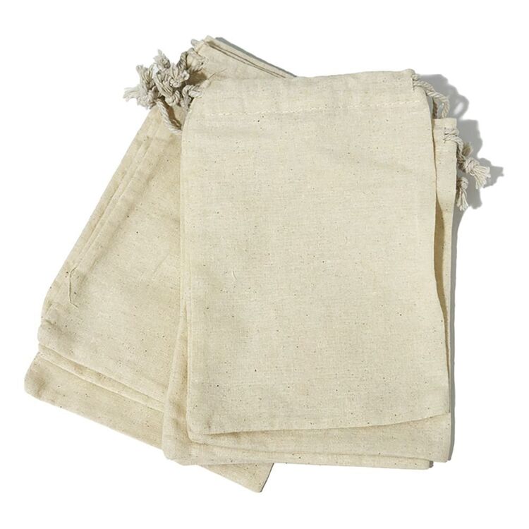 Cotton Drawstring Calico Drawstring Bags Wholesale Large Calico