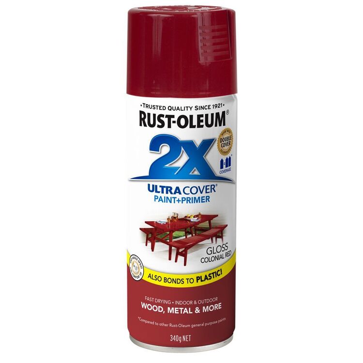 Rust-oleum 2X Ultra Cover Gloss Paint + Primer Red