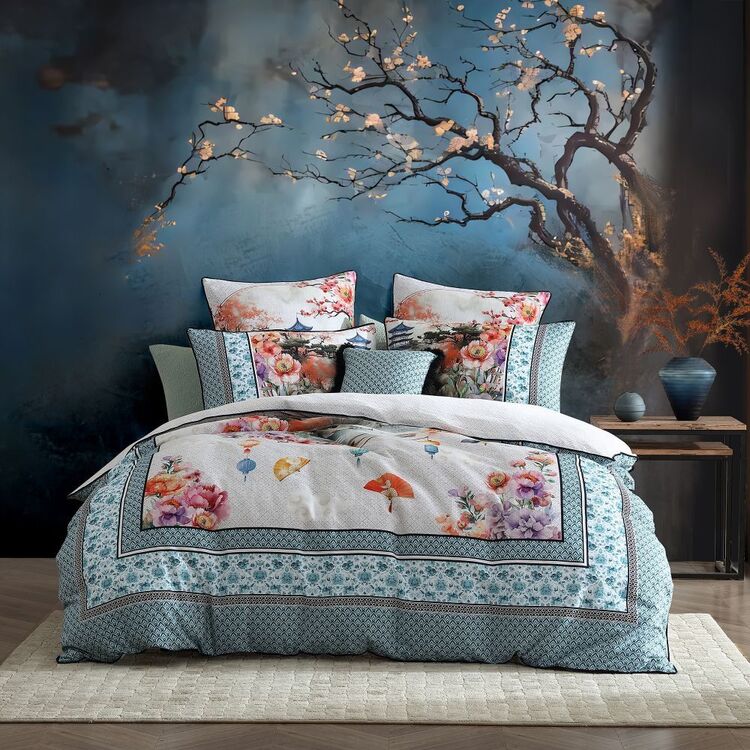 Logan Mason Kaida Quilt Cover Set Multicoloured