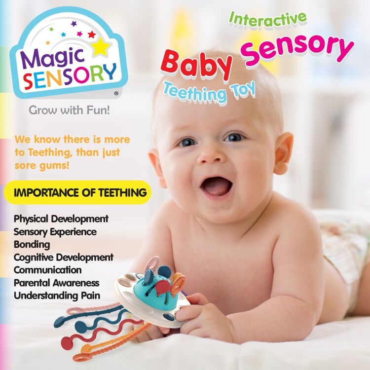 Magic Sensory UFO Teething Toy Multicoloured - Main Image