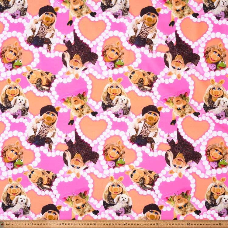 Disney The Muppets Miss Piggy 112 cm Cotton Fabric Pink