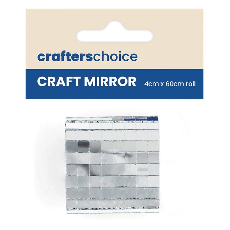Crafters Choice Mirror Adhesive Roll Silver 60 cm