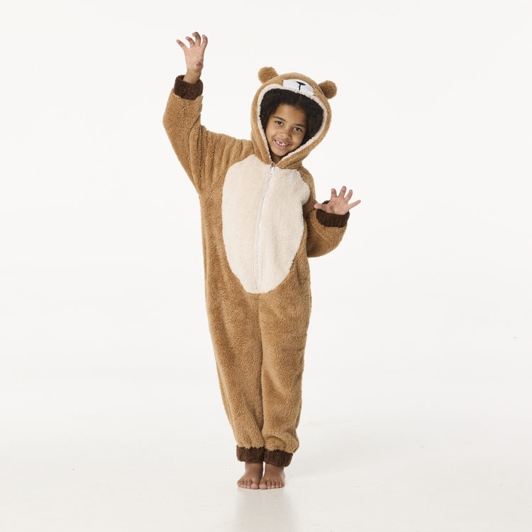 Spartys Kids Teddy Bear Onesie Multicoloured