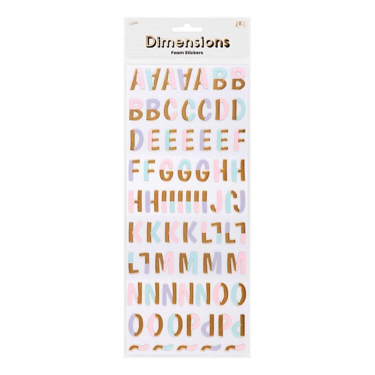 Ribtex Dimensions Calendar Patterned Alphabet and Number Foam Stickers ...