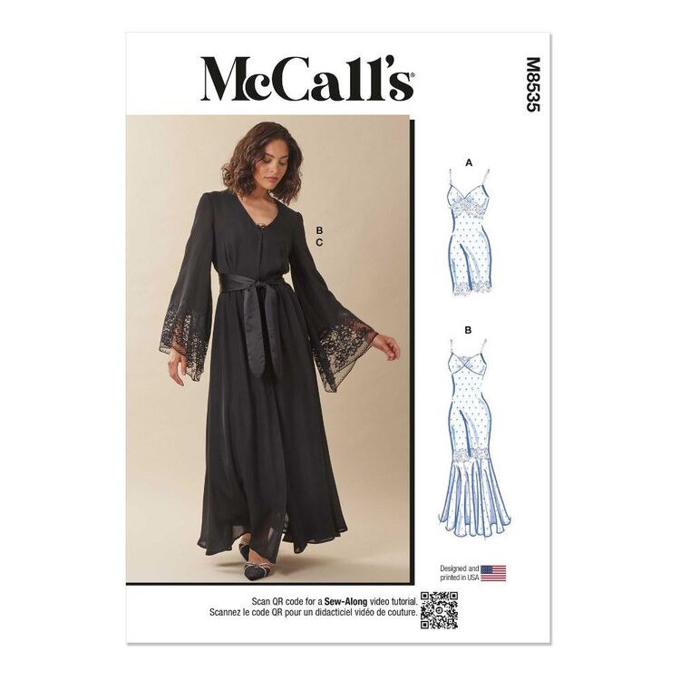McCall's M8535 Misses' Nightgown & Robe Pattern