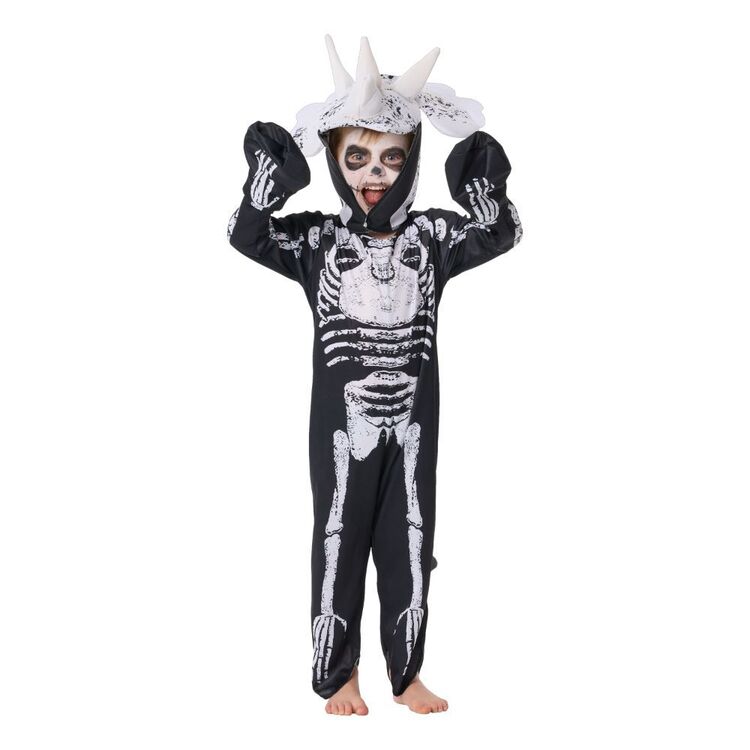 Spooky Hollow Dinosaur Skeleton Kids Costume Multicoloured