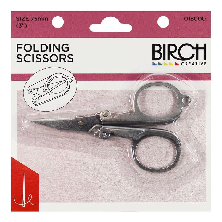 Birch Folding Scissors Multicoloured 75 mm