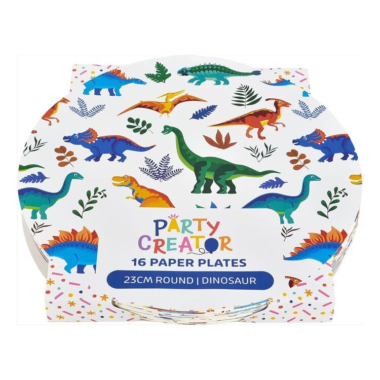 Party Creator Dinosaur Paper Plates 16 Pack Dinosaur Party creator dinosaur paper plates 16 pack dinosaur