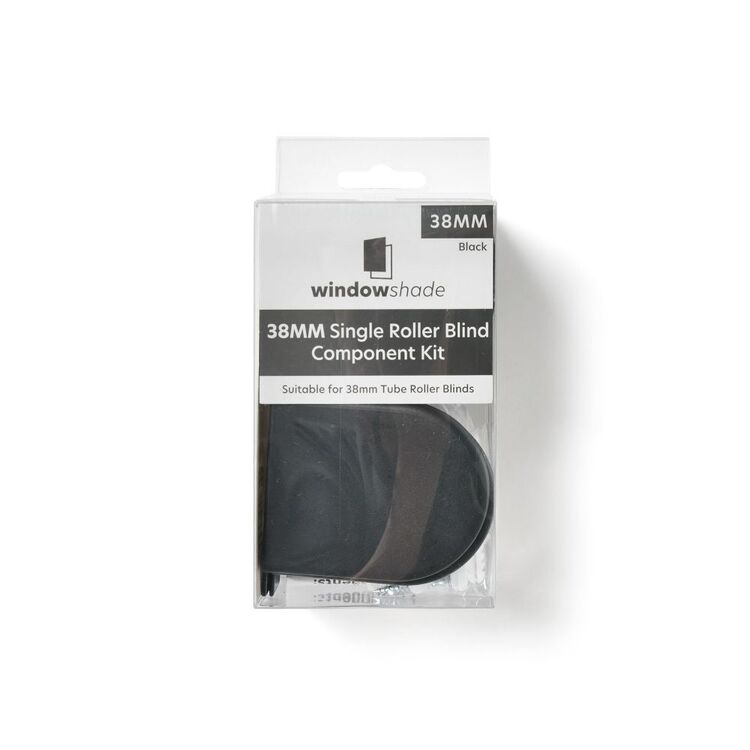 Windowshade 38mm Single Roller Blind Component Kit Black 38 mm ...