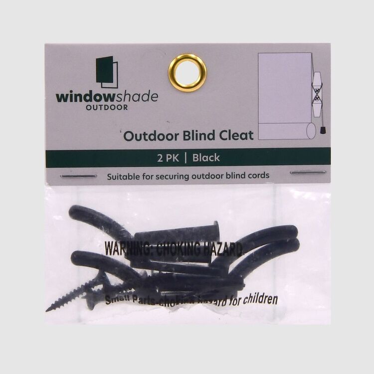 Fixed Window Cleat Windowshade Outdoor Blind Cleat 2 Pack Black | Spotlight Australia