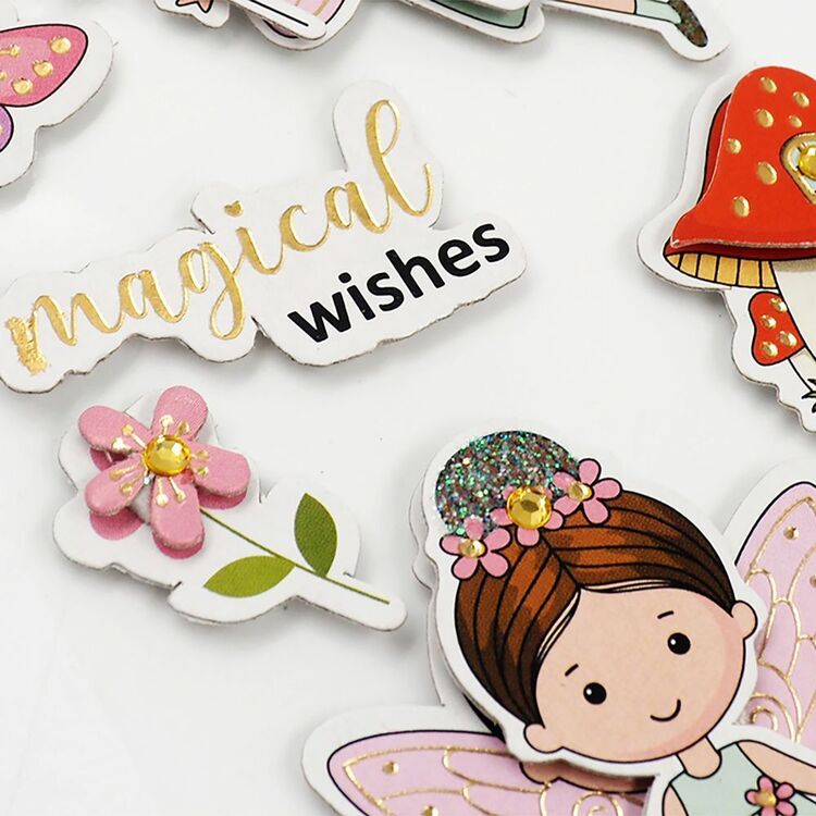 Jenni B Magic Fairies Stickers 7 Pack Multicoloured 12 Pack
