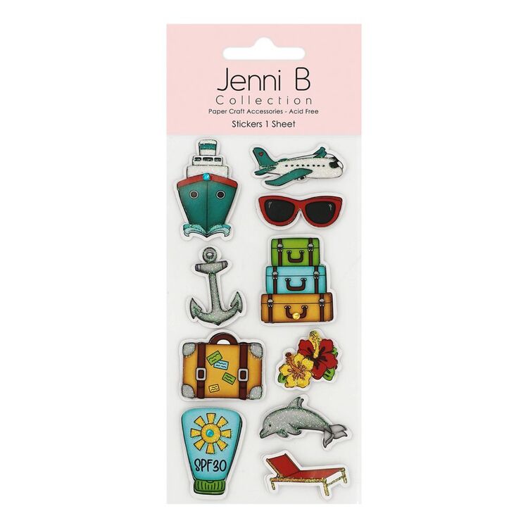 Ship Slickers Jenni B Travel Cruise Ship Stickers 10 Pack Multicoloured | Spotlight ...