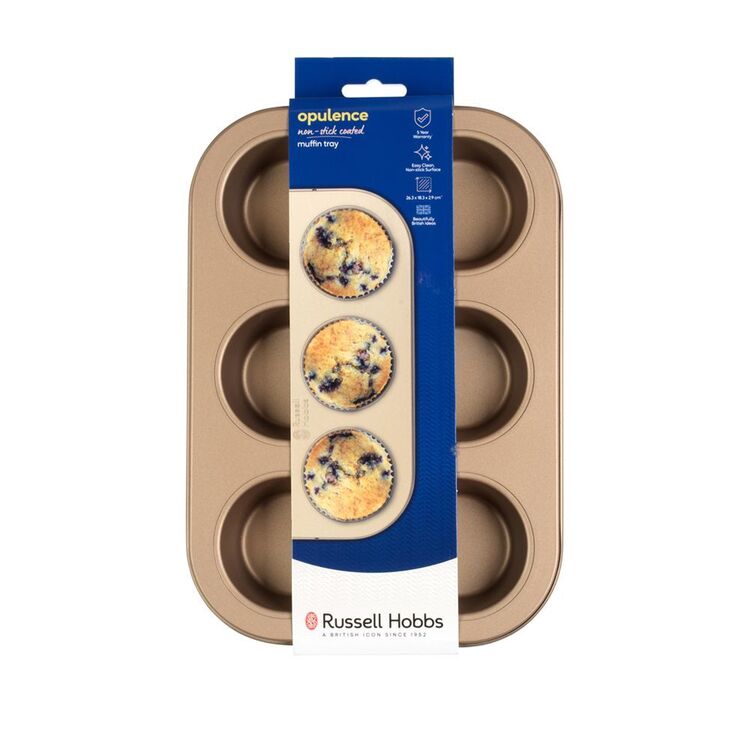 Russell Hobbs Opulence Cup Muffin Tray Gold - Main Image