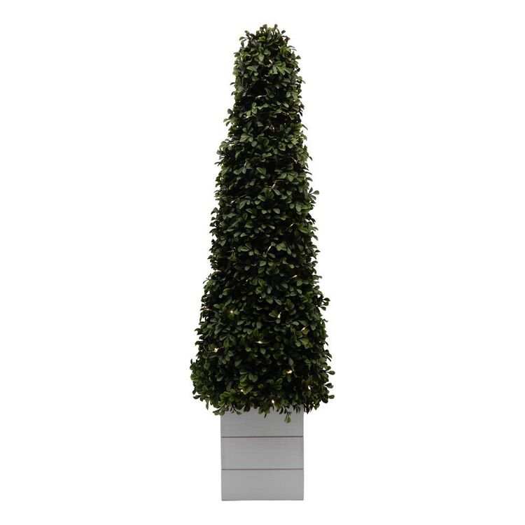 Green Room Pyramid Topiary Boxwood Planter Pot Green 100 cm