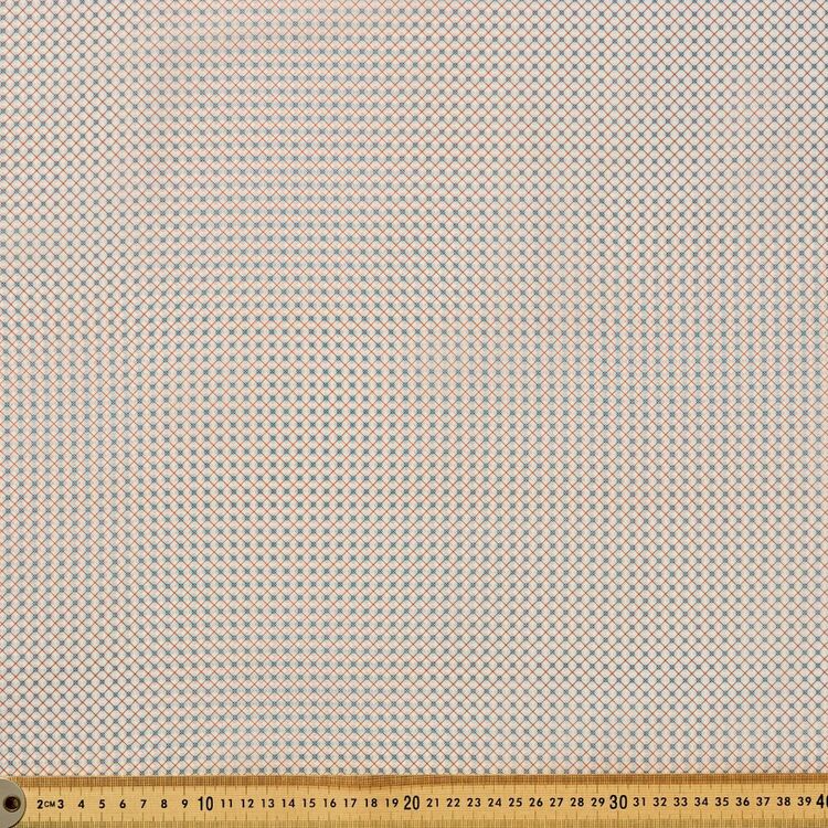 Printed 147cm Diamond Pattern Polyester Lining Fabric Cream