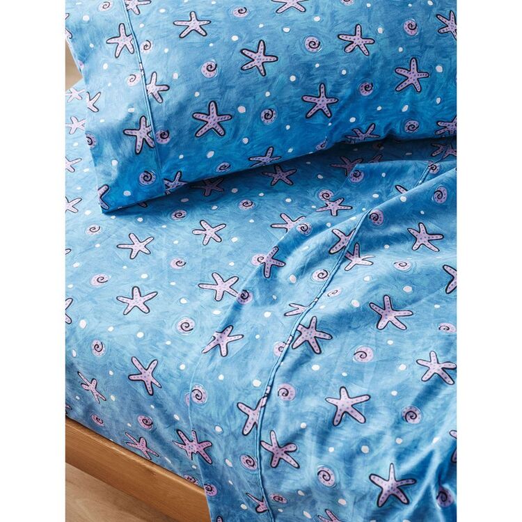 Cathie Maney Whitsunday Sheet Set Whitsunday Blue Single