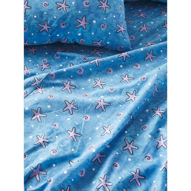 Cathie Maney Whitsunday Sheet Set Whitsunday Blue Single