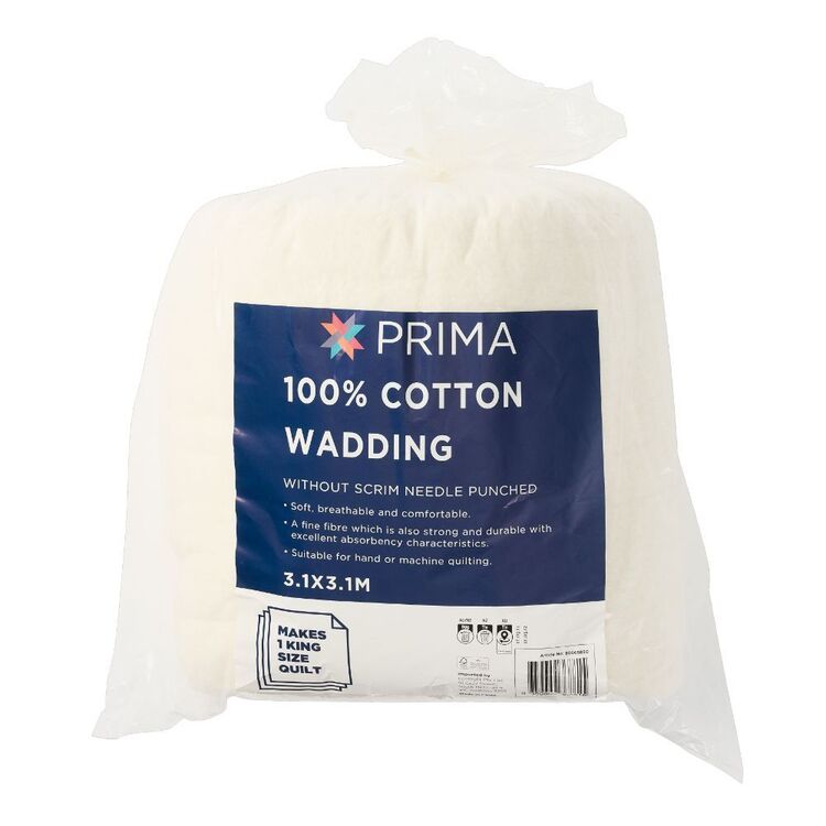Primaloft Wadding Prima Cotton Quilt Wadding King Bed Natural | Spotlight Australia
