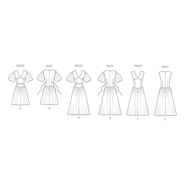 Ytk Patterns Simplicity S3096 Misses' & Women's Multi-Style Dress Pattern White ...