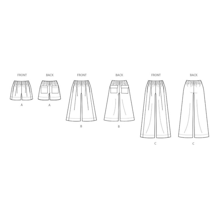 Simplicity S3105 Misses' Shorts & Pants Pattern White