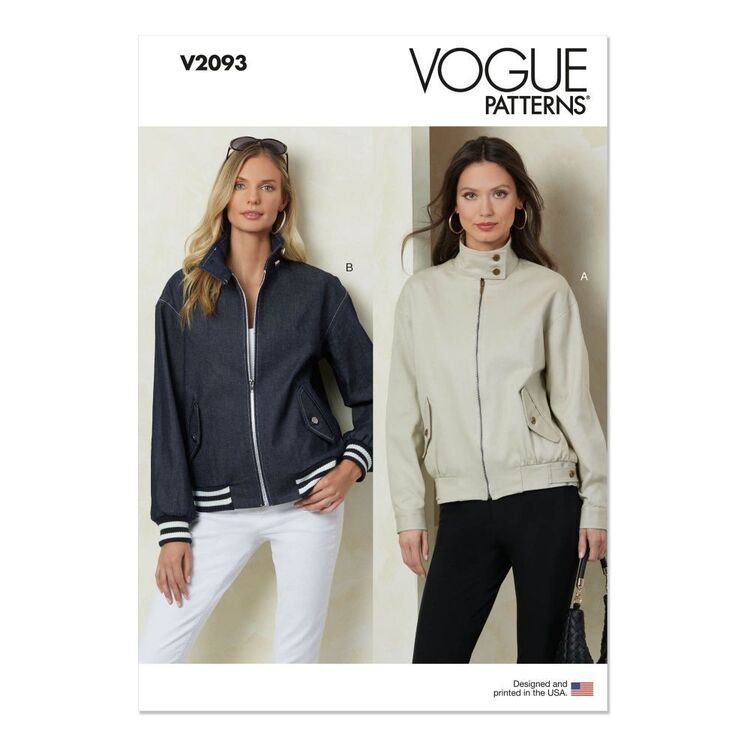 Vogue V2093 Misses' Jackets Patterns White