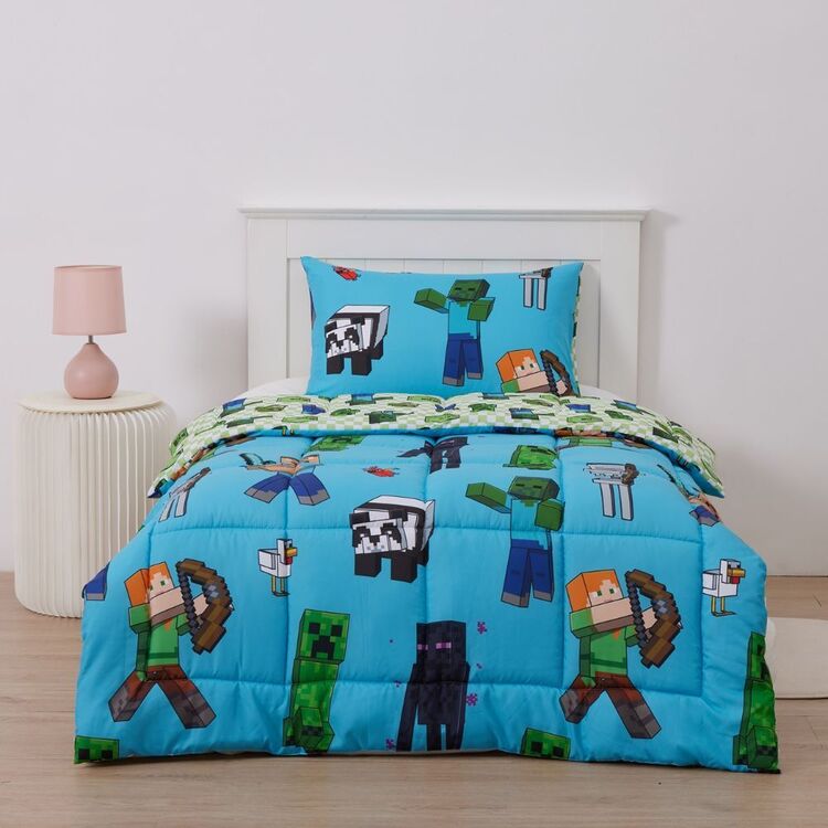 Minecraft Reversible Comforter Set Multicoloured