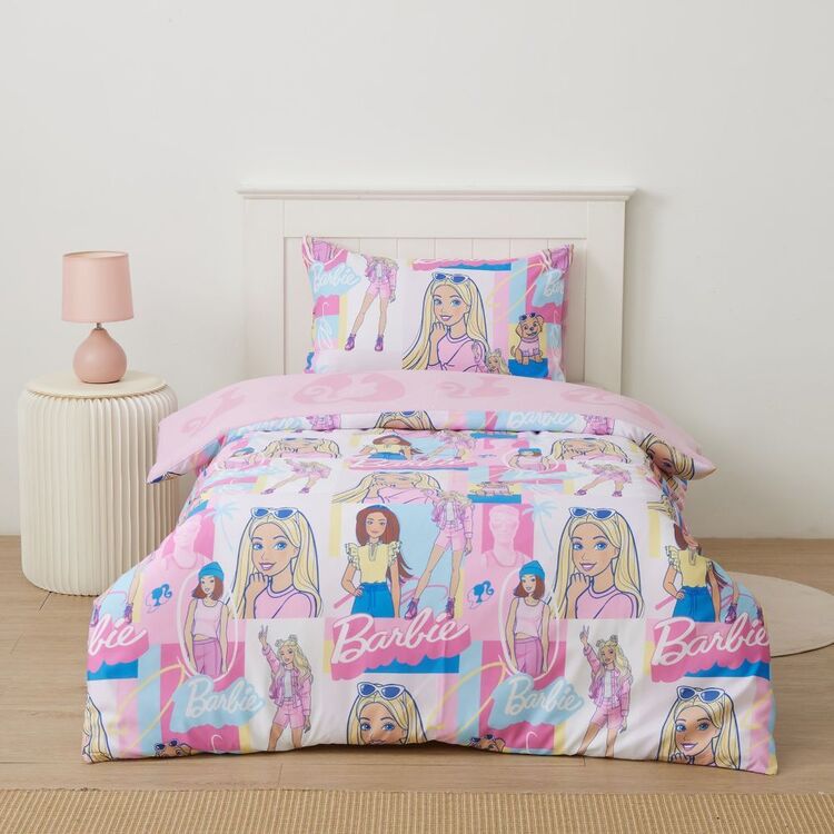 Mattel Barbie Quilt Cover Set Multicoloured Single