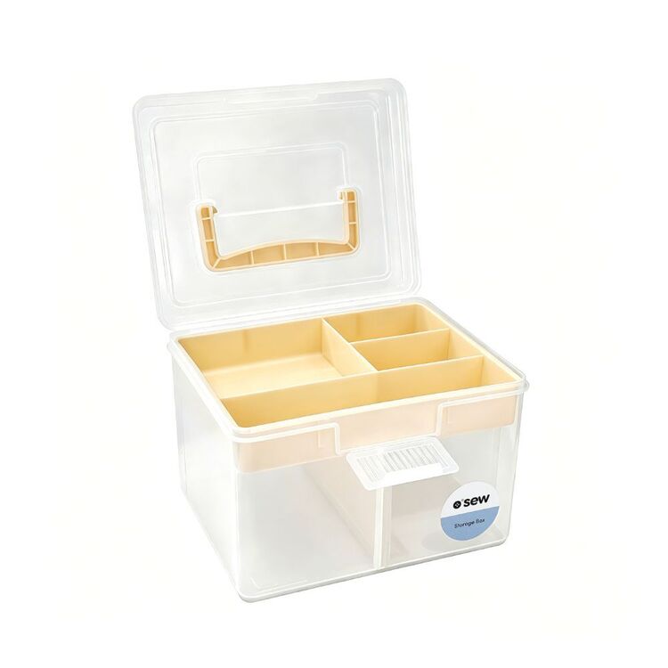 Poly Boxes O Sew Plastic Storage Box Small Yellow | Spotlight Australia