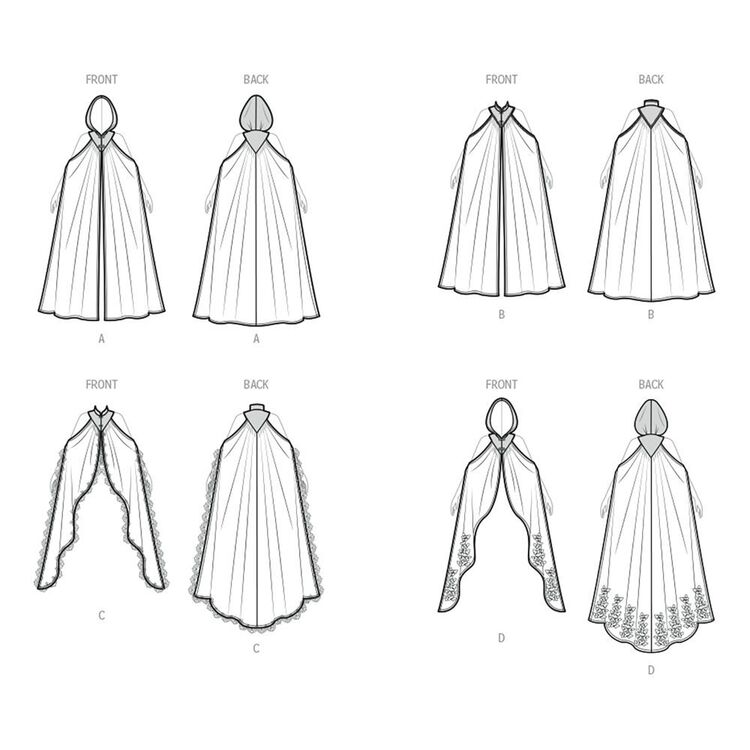 Simplicity S3161 Misses' Capes Sewing Pattern